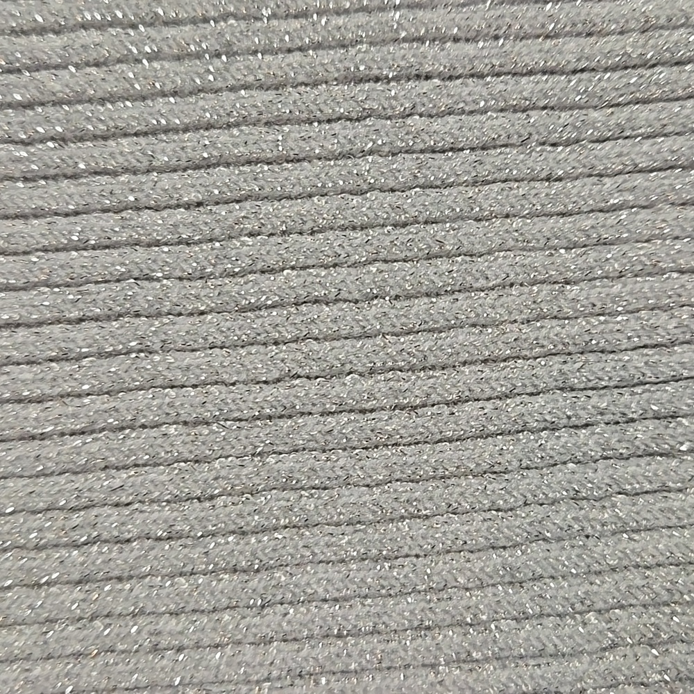 Silver Ribbed Tank Top In Size Large - Picture 5 of 6